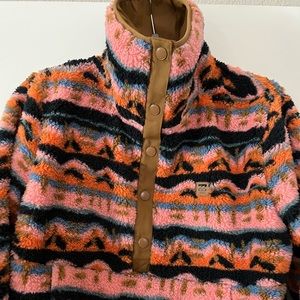 Billabong Cozy Fleece Sweater Jacket Size XL